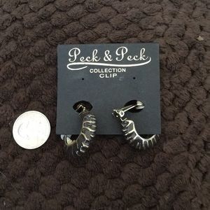 Peck & peck clip on earrings
